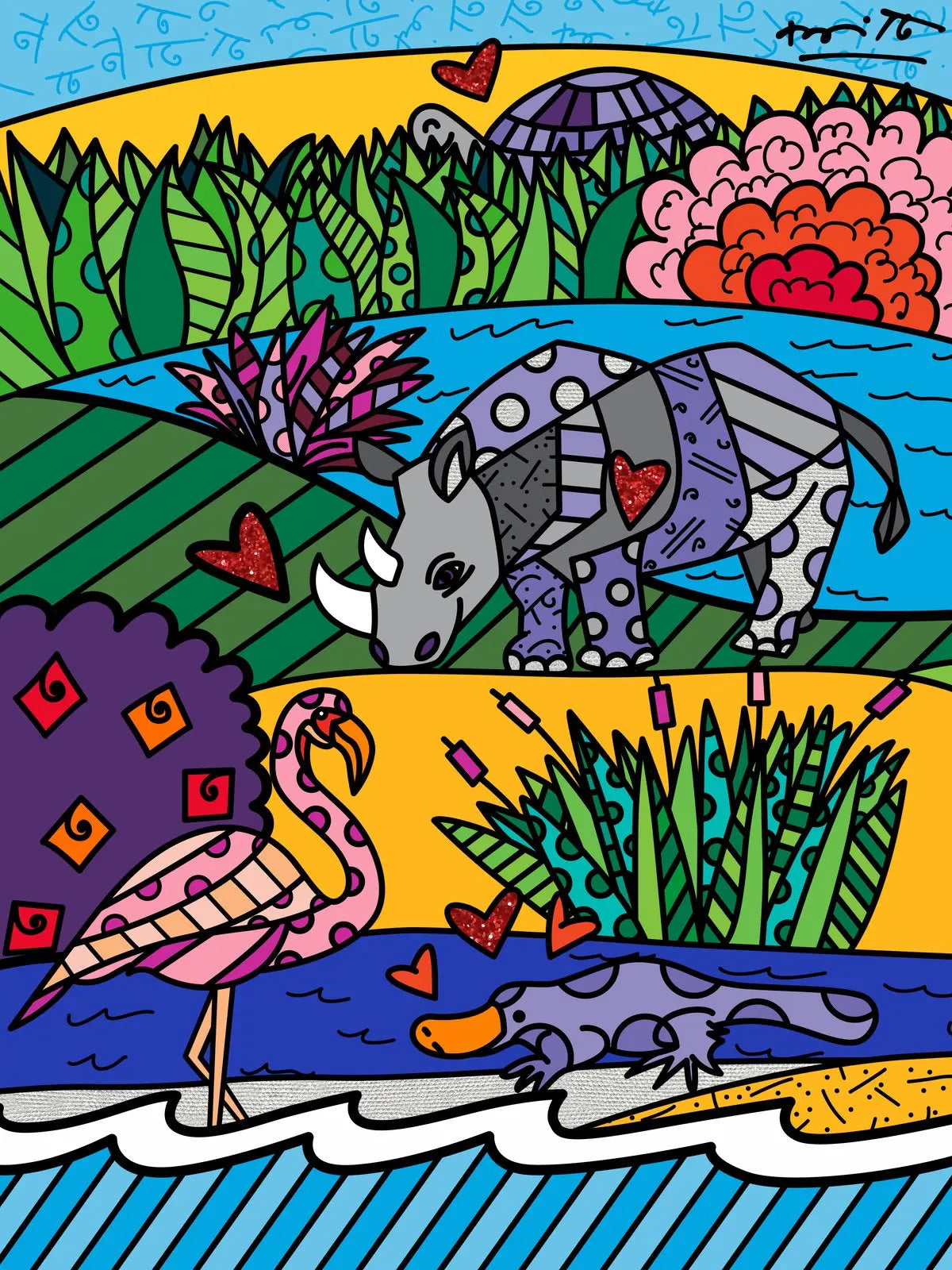 Romero Britto - Fine Art Print Arterego Art Gallery
