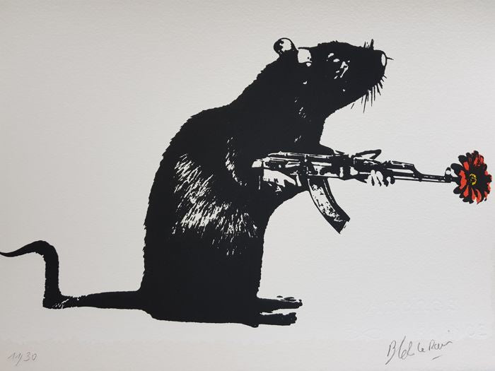 Blek le Rat - Father of Stencil Graffiti Arterego Art Gallery