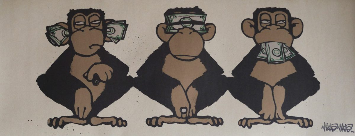 Mau Mau - Three Monkeys Arterego Art Gallery